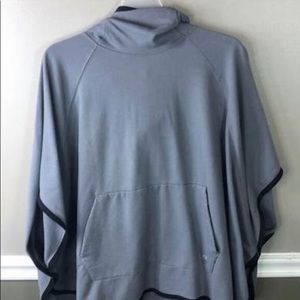 Gap Fit Gray Small Hooded Poncho with Pockets